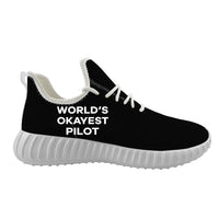 Thumbnail for World's Okayest Pilot Designed Sport Sneakers & Shoes (WOMEN)