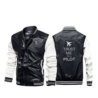Thumbnail for Trust Me I'm a Pilot 2 Designed Stylish Leather Bomber Jackets