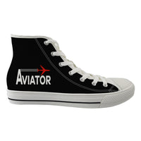 Thumbnail for Aviator Designed Long Canvas Shoes (Women)