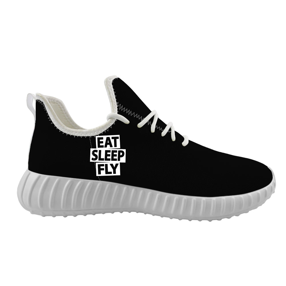 Eat Sleep Fly Designed Sport Sneakers & Shoes (WOMEN)