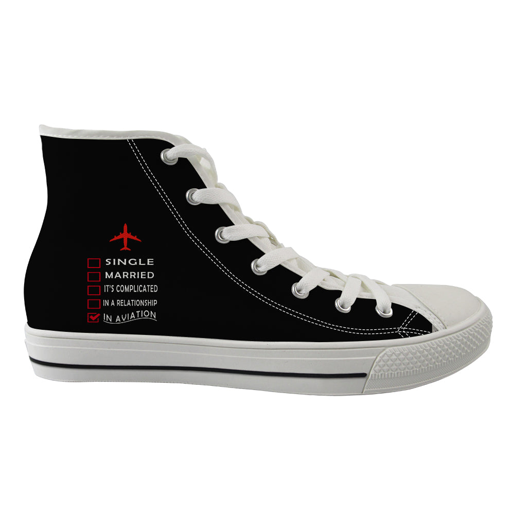 In Aviation Designed Long Canvas Shoes (Men)