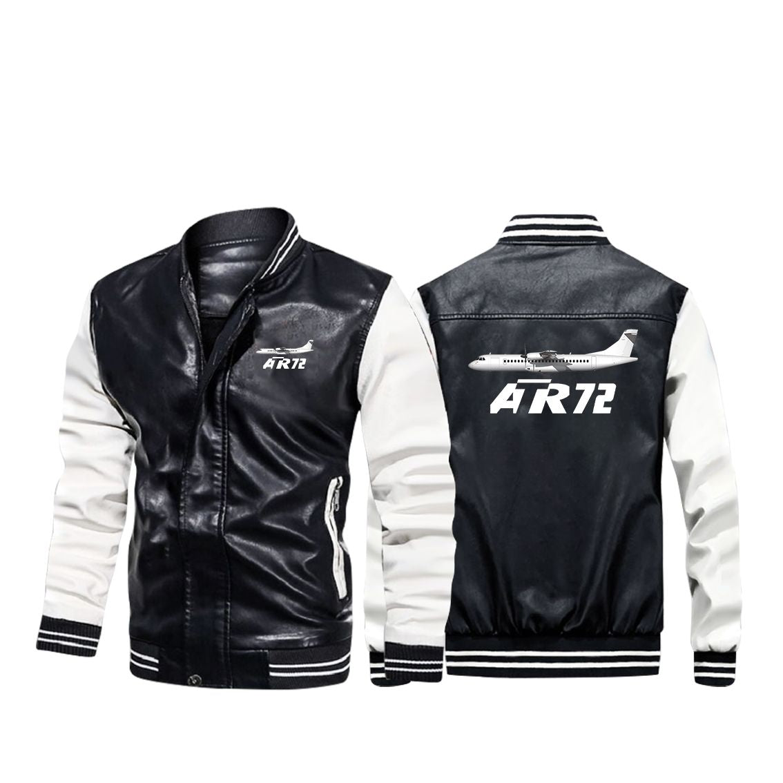 The ATR72 Designed Stylish Leather Bomber Jackets