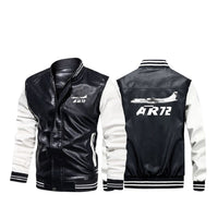 Thumbnail for The ATR72 Designed Stylish Leather Bomber Jackets