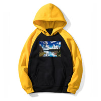 Thumbnail for Amazing Scenary & Sea Planes Designed Colourful Hoodies