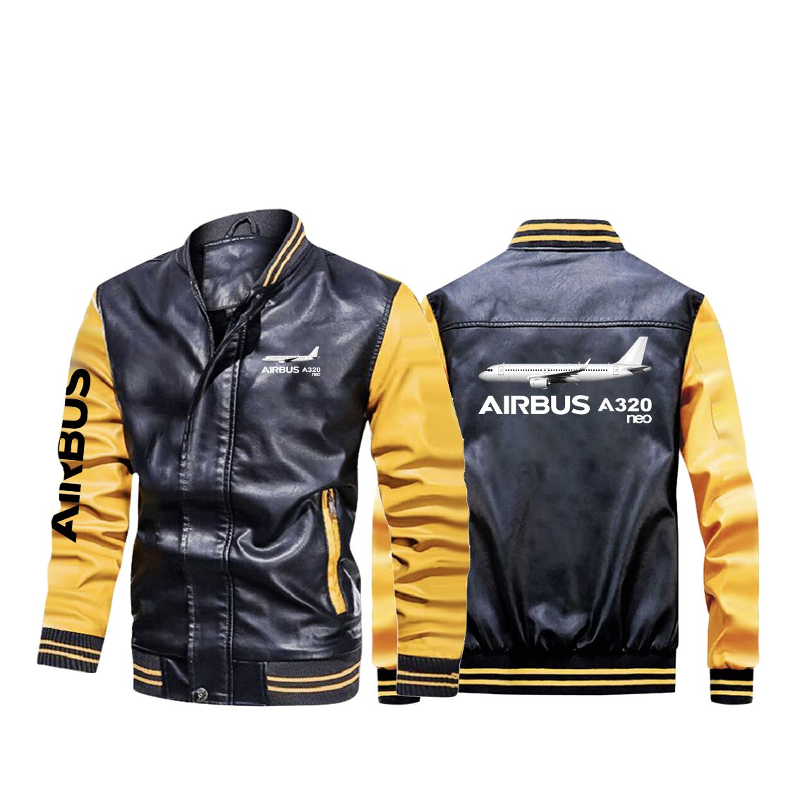 The Airbus A320Neo Designed Stylish Leather Bomber Jackets