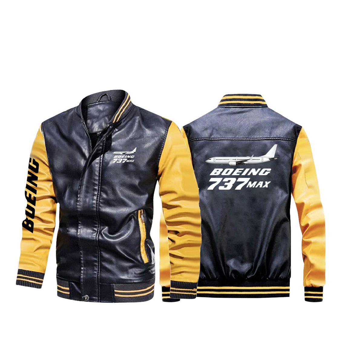 The Boeing 737Max Designed Stylish Leather Bomber Jackets