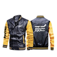 Thumbnail for The Boeing 737Max Designed Stylish Leather Bomber Jackets