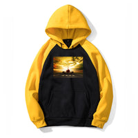 Thumbnail for Ready for Departure Passanger Jet Designed Colourful Hoodies