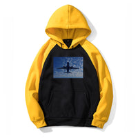 Thumbnail for Airplane From Below Designed Colourful Hoodies