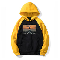 Thumbnail for Aircraft Departing from RW30 Designed Colourful Hoodies
