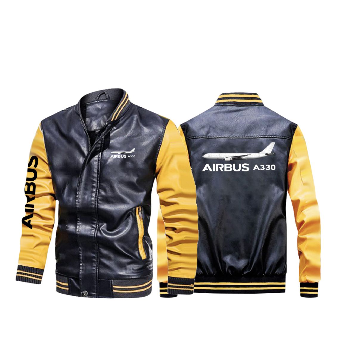 The Airbus A330 Designed Stylish Leather Bomber Jackets