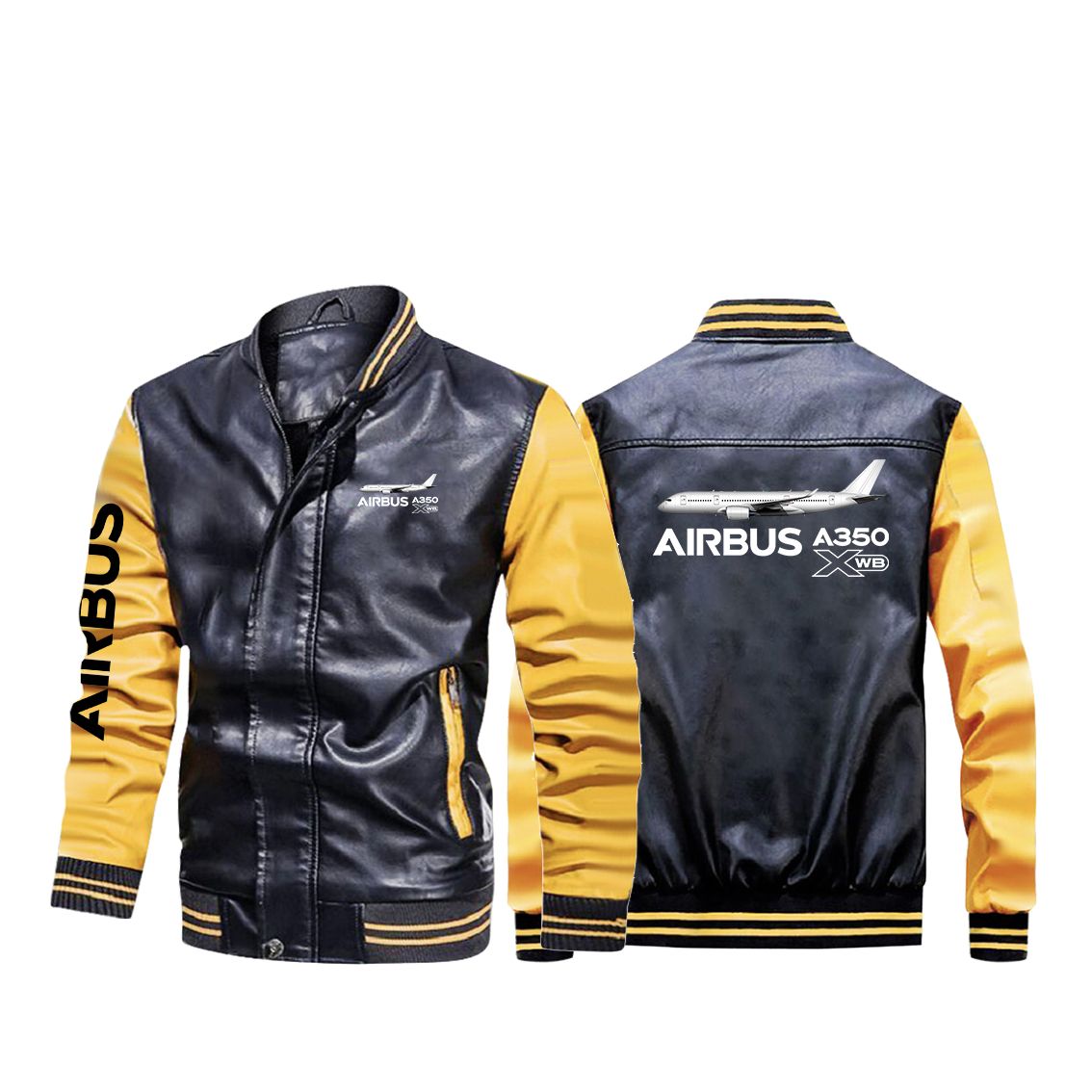 The Airbus A350 WXB Designed Stylish Leather Bomber Jackets