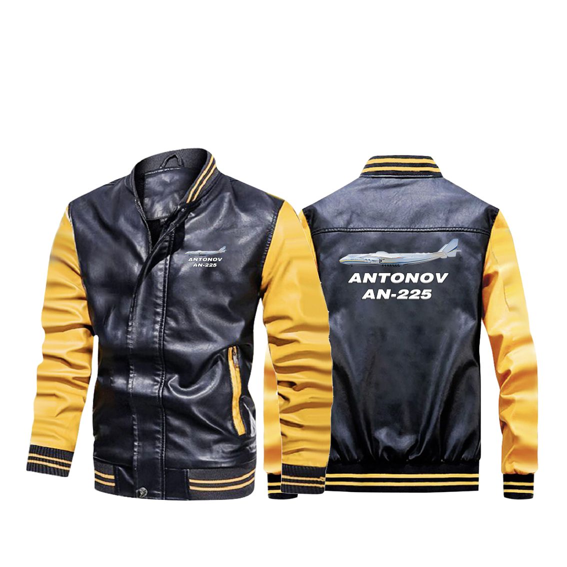 The Antonov AN-225 Designed Stylish Leather Bomber Jackets