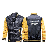 Thumbnail for The Antonov AN-225 Designed Stylish Leather Bomber Jackets