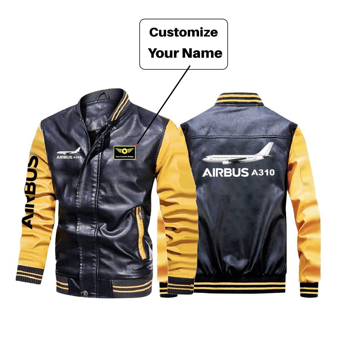 The Airbus A310 Designed Stylish Leather Bomber Jackets