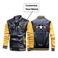 Thumbnail for US Air Force Designed Stylish Leather Bomber Jackets