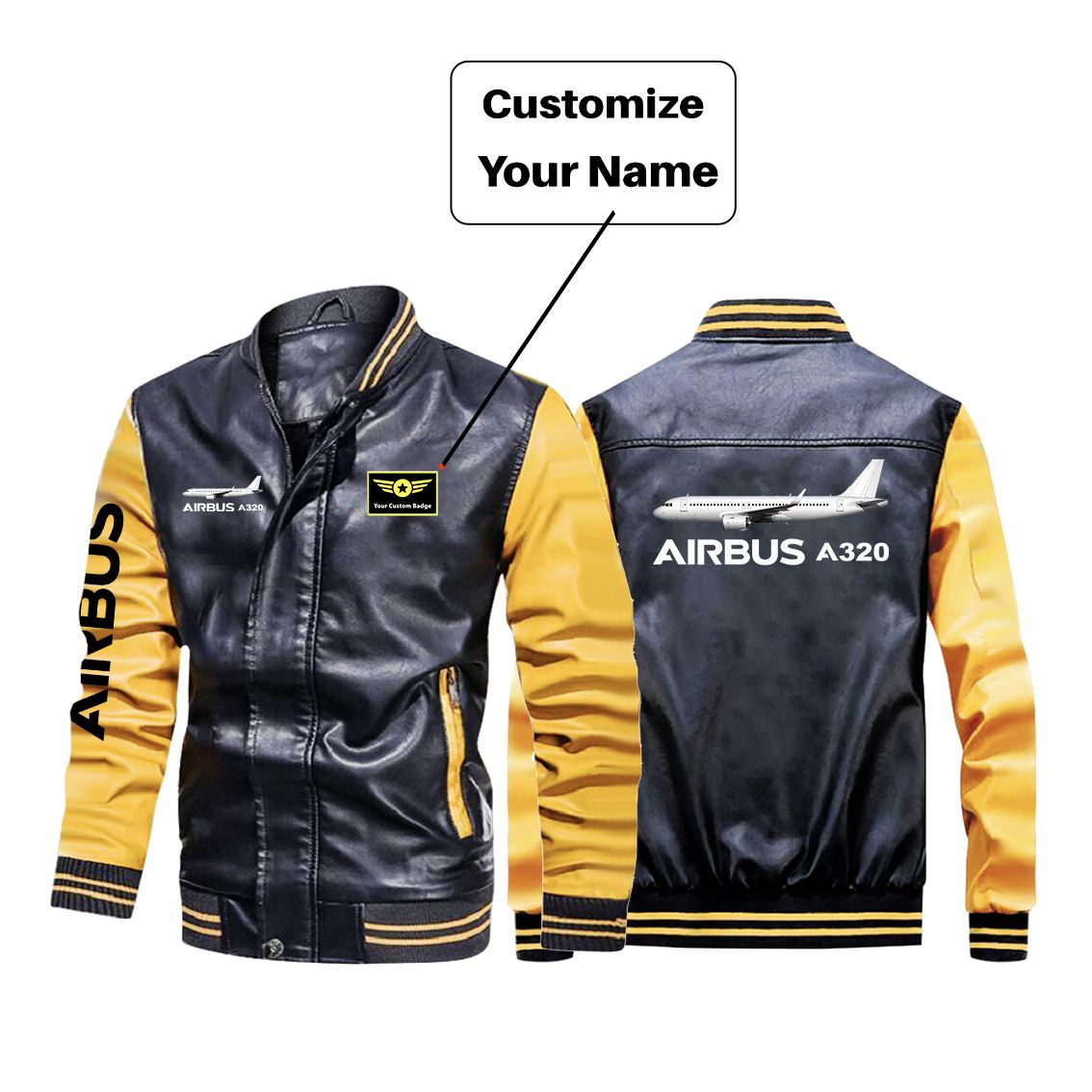 The Airbus A320 Designed Stylish Leather Bomber Jackets
