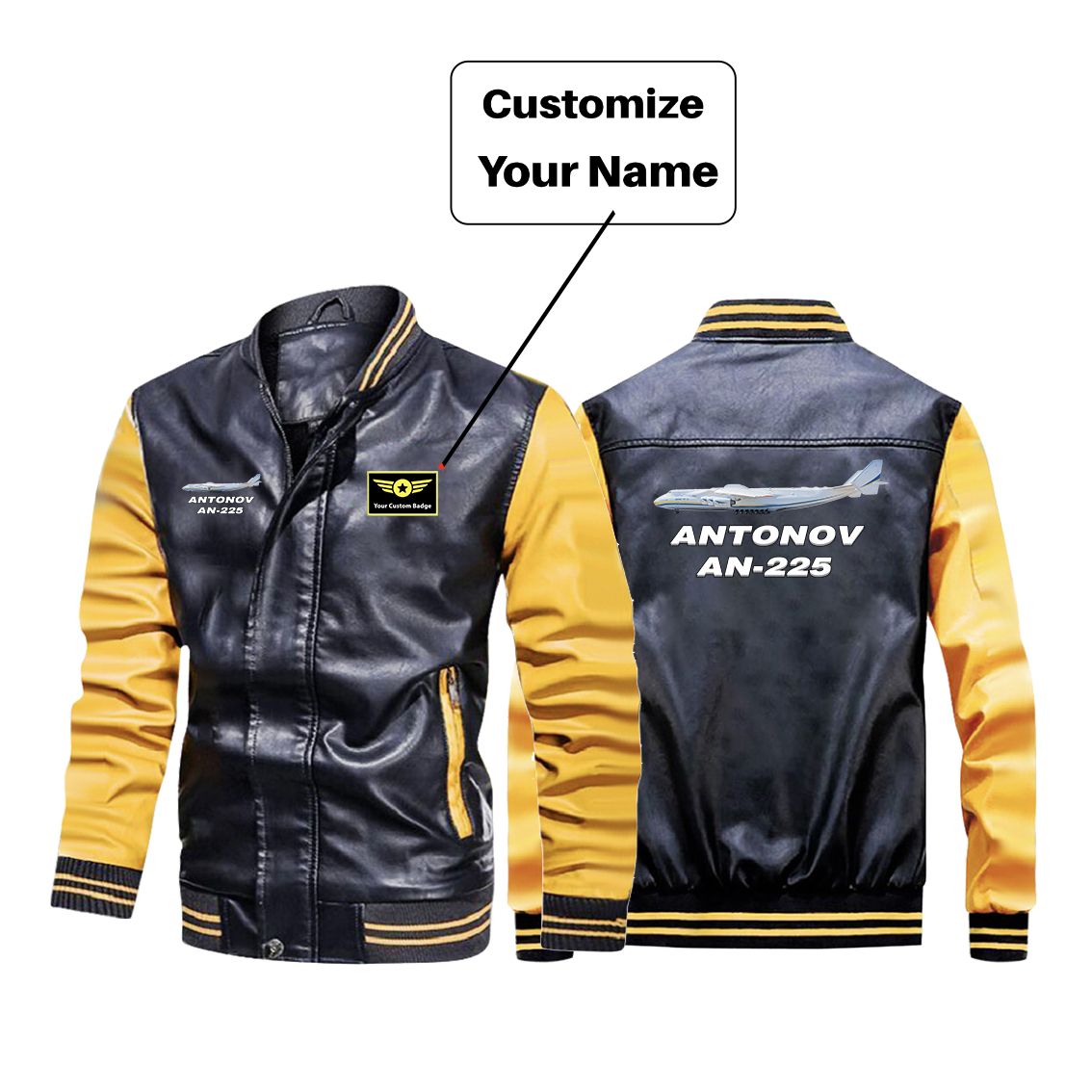 The Antonov AN-225 Designed Stylish Leather Bomber Jackets