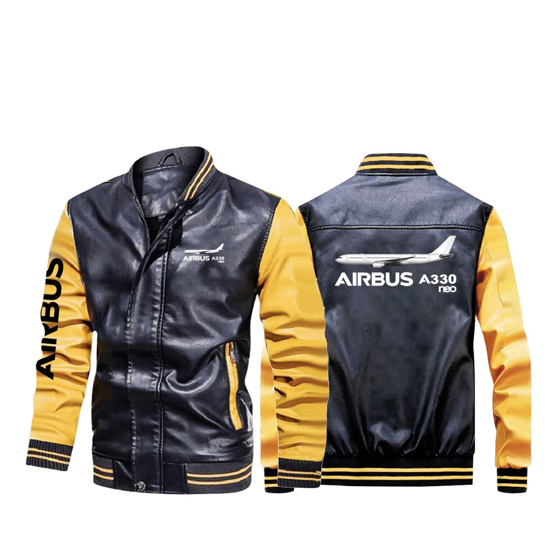 The Airbus A330neo Designed Stylish Leather Bomber Jackets