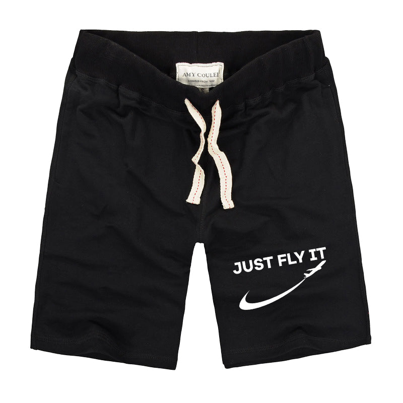 Just Fly It 2 Designed Cotton Shorts