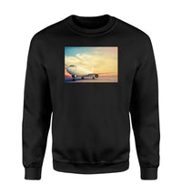 Thumbnail for Parked Aircraft During Sunset Designed Sweatshirts