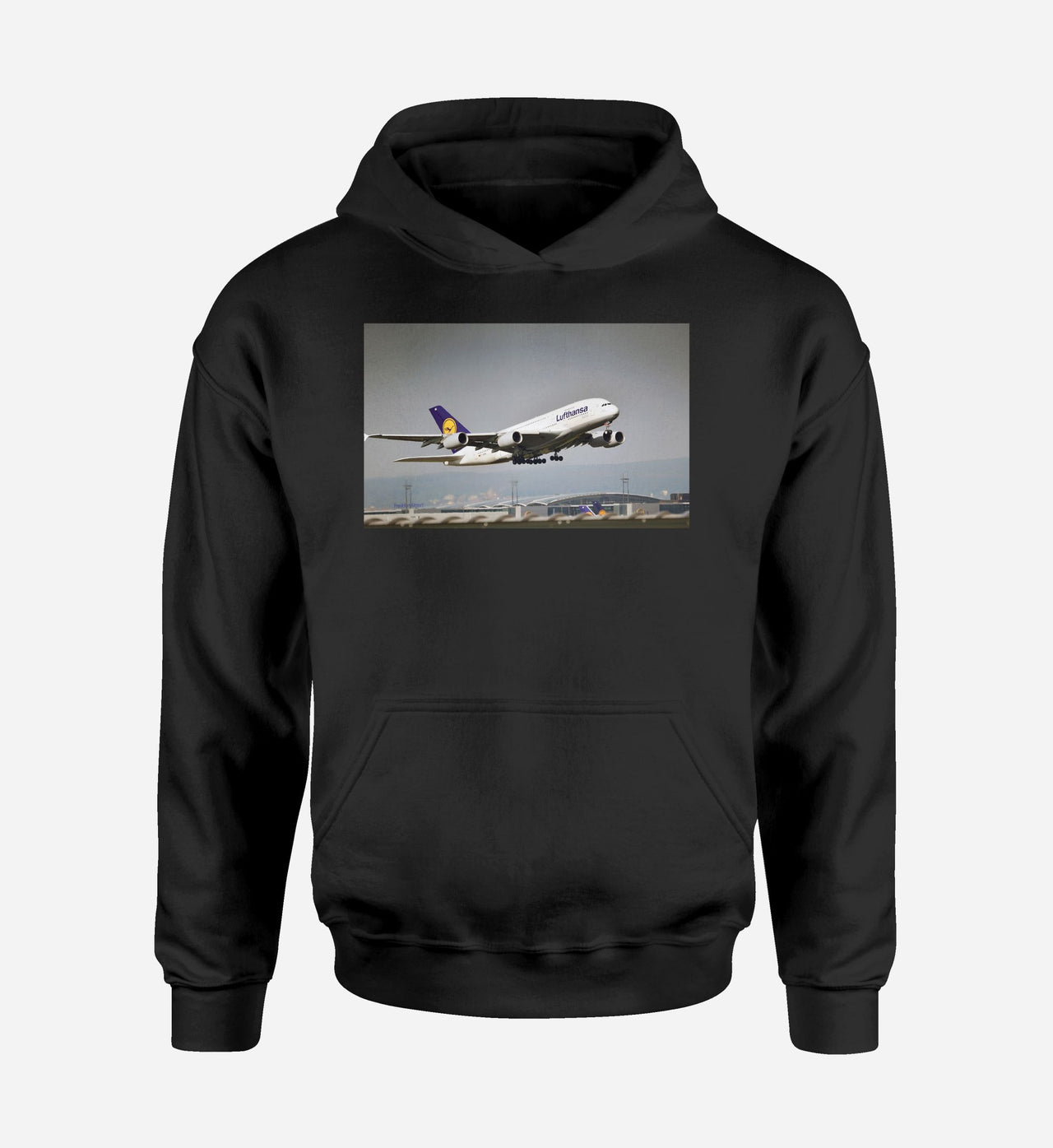 Departing Lufthansa A380 Designed Hoodies