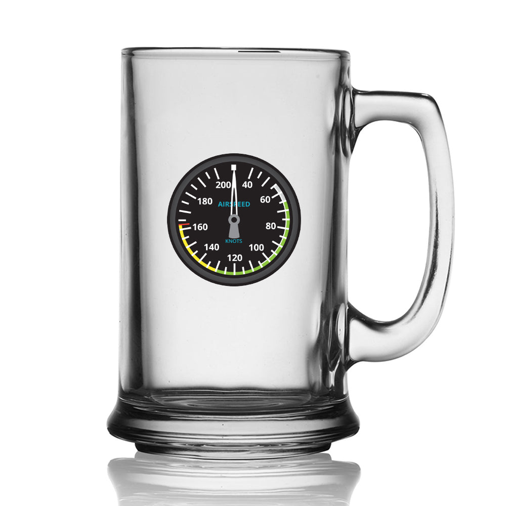 Airspeed Designed Beer Glass with Holder