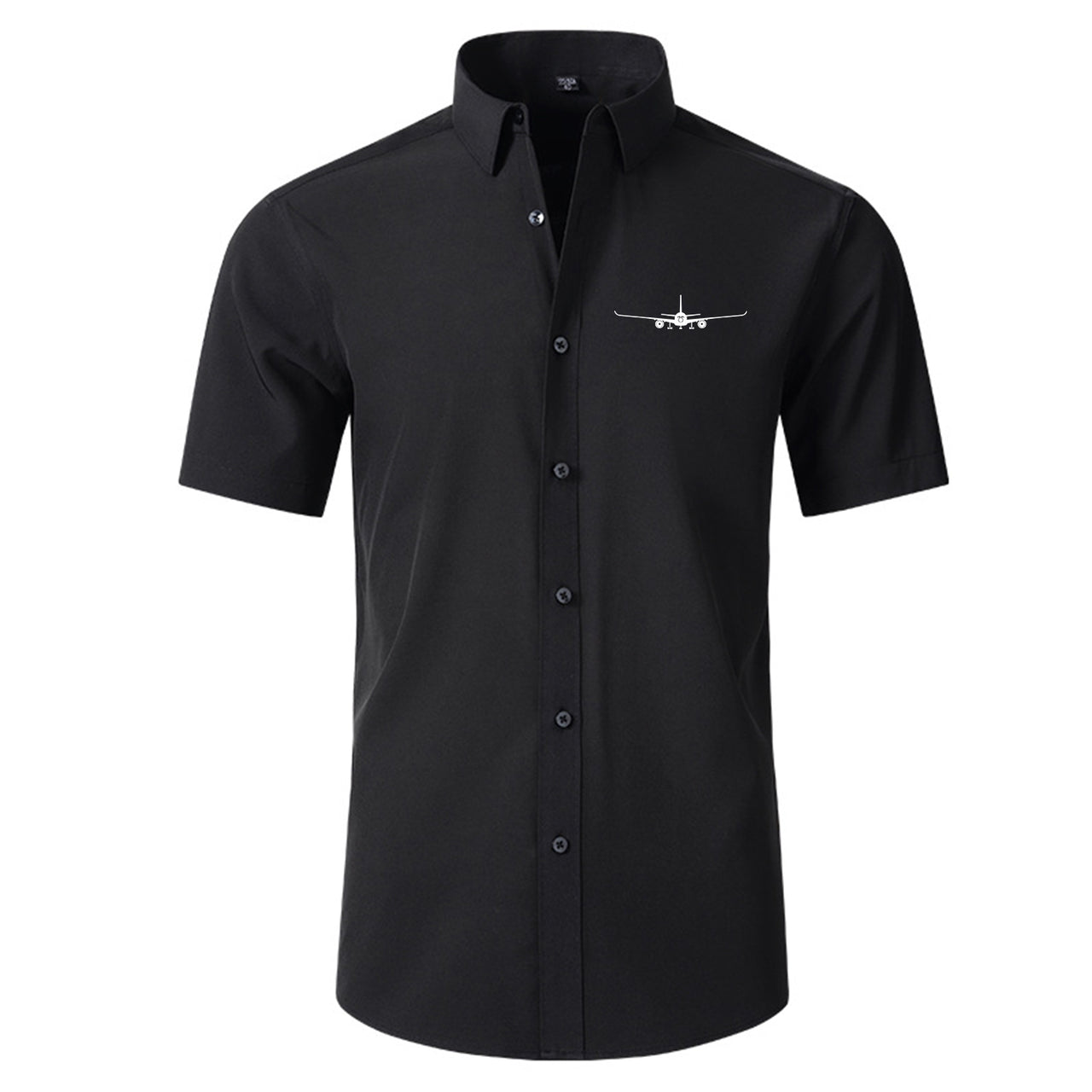 Airbus A350 Silhouette Designed Short Sleeve Shirts