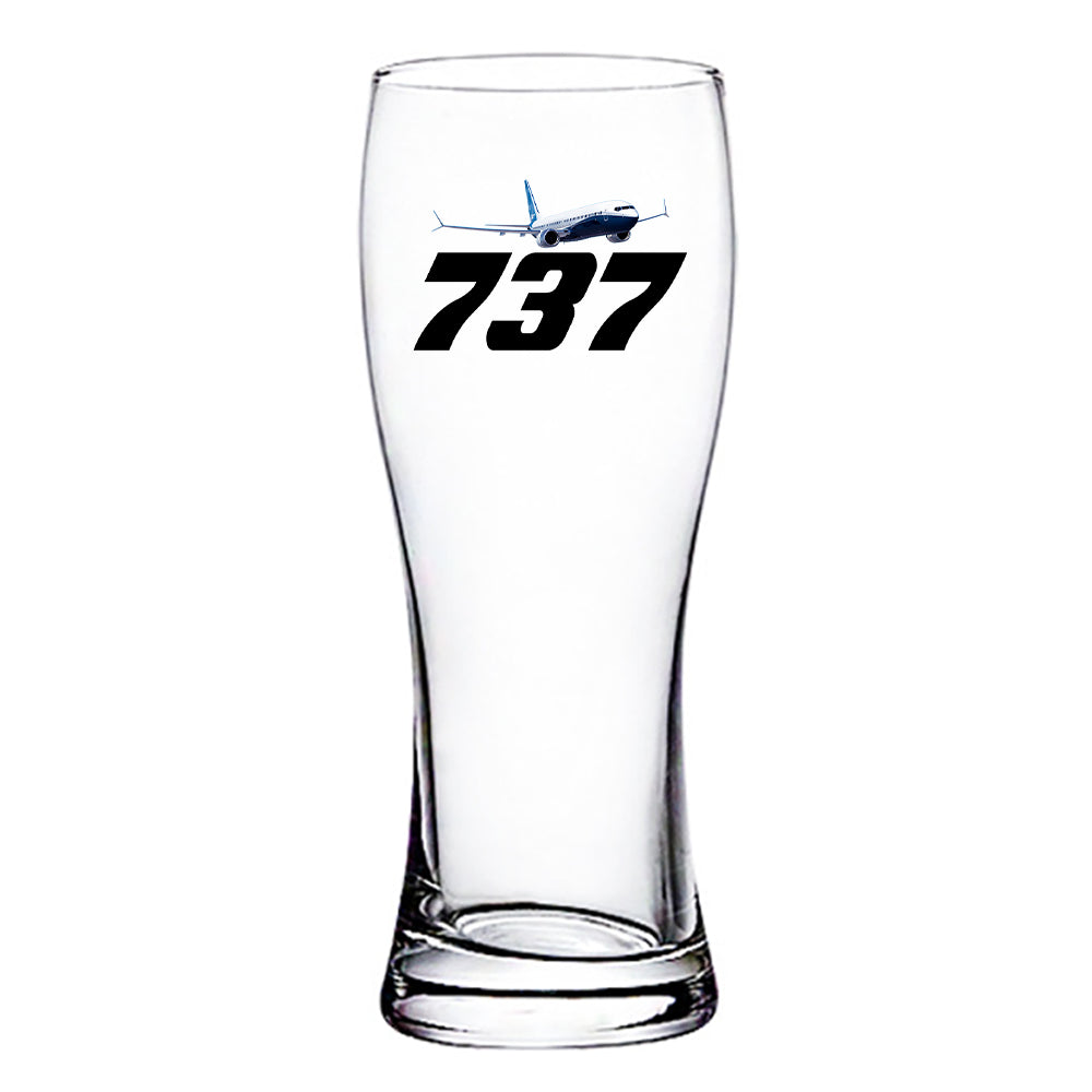 Super Boeing 737-800 Designed Pilsner Beer Glasses