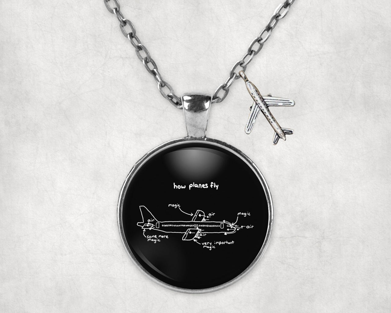 How Planes Fly Designed Necklaces