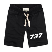 Thumbnail for 737 Flat Text Designed Cotton Shorts