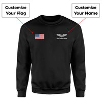 Thumbnail for Custom Flag & Name with (Military Badge) Designed 3D Sweatshirts