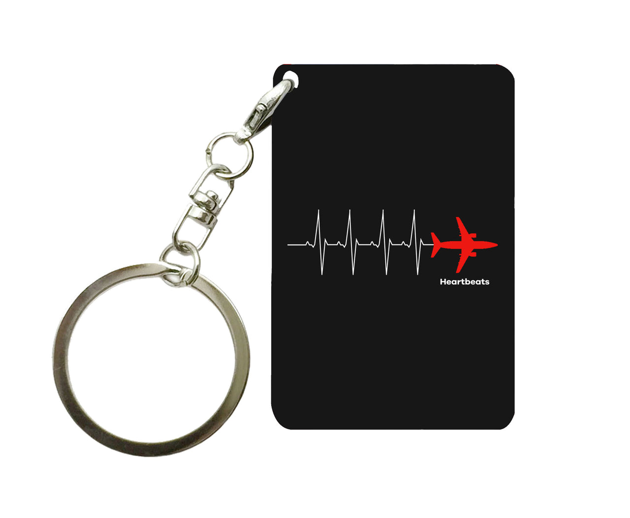 Aviation Heartbeats Designed Key Chains