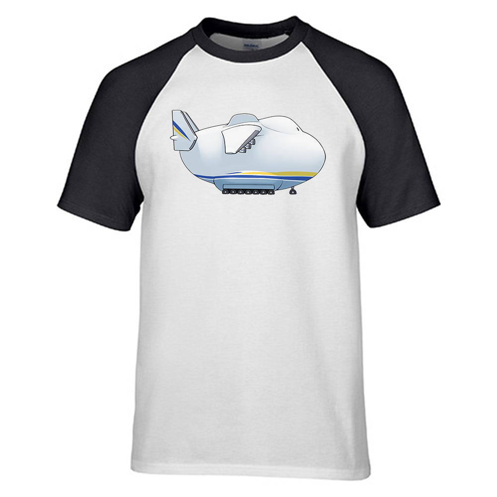Antonov 225 Side Profile Designed Raglan T-Shirts