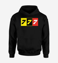 Thumbnail for Flat Colourful 777 Designed Hoodies