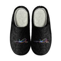 Thumbnail for Multicolor Airplane Designed Cotton Slippers