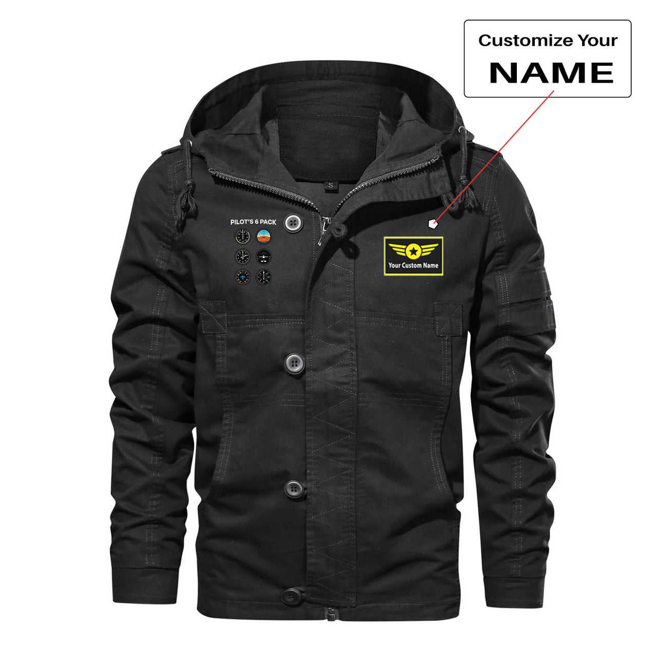 Pilot's 6 Pack Designed Cotton Jackets