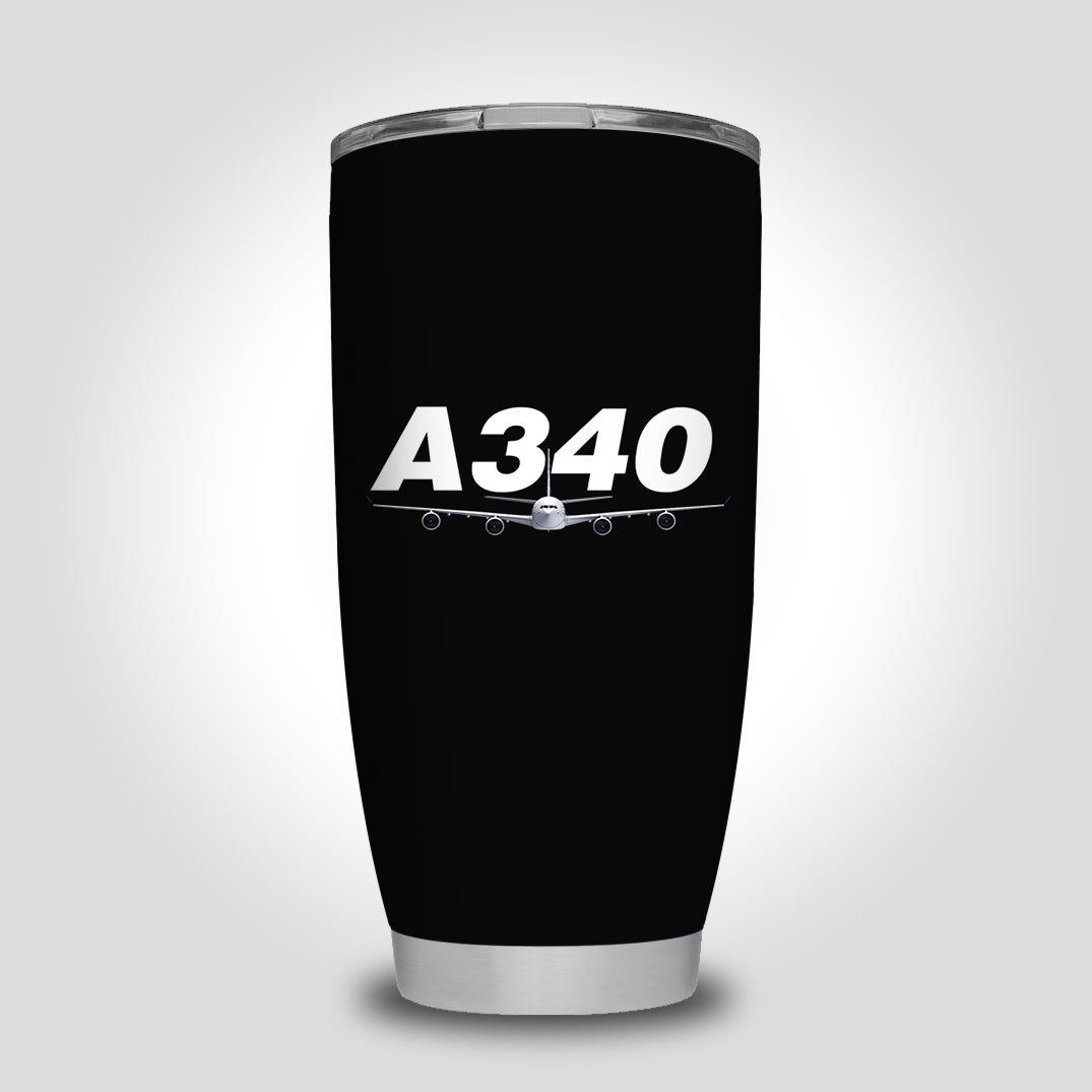Super Airbus A340 Designed Tumbler Travel Mugs