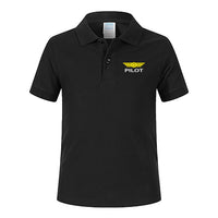 Thumbnail for Pilot & Badge Designed Children Polo T-Shirts