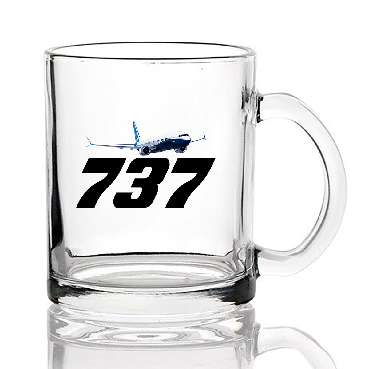 Super Boeing 737-800 Designed Coffee & Tea Glasses
