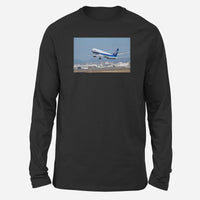 Thumbnail for Departing ANA's Boeing 767 Designed Long-Sleeve T-Shirts