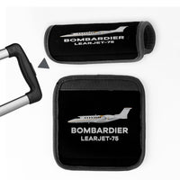 Thumbnail for The Bombardier Learjet 75 Designed Neoprene Luggage Handle Covers