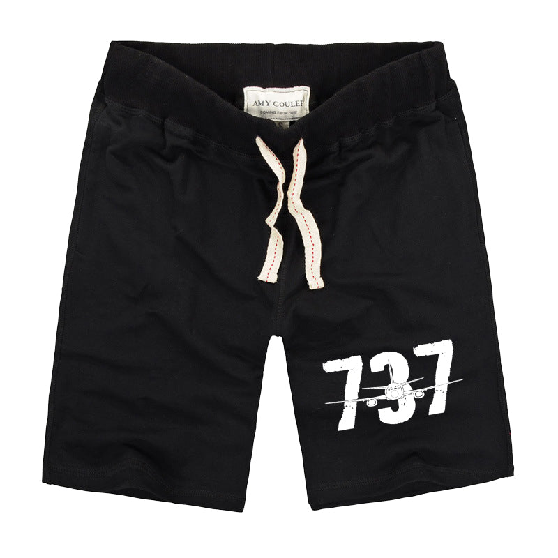 Boeing 737 Designed Designed Cotton Shorts