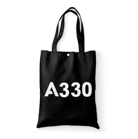 Thumbnail for A330 Flat Text Designed Tote Bags
