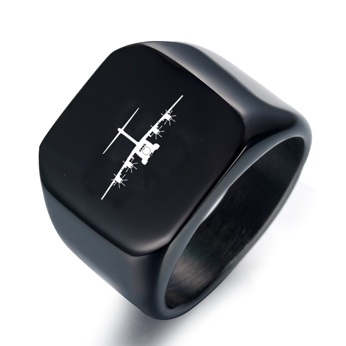 Airbus A400M Silhouette Designed Men Rings