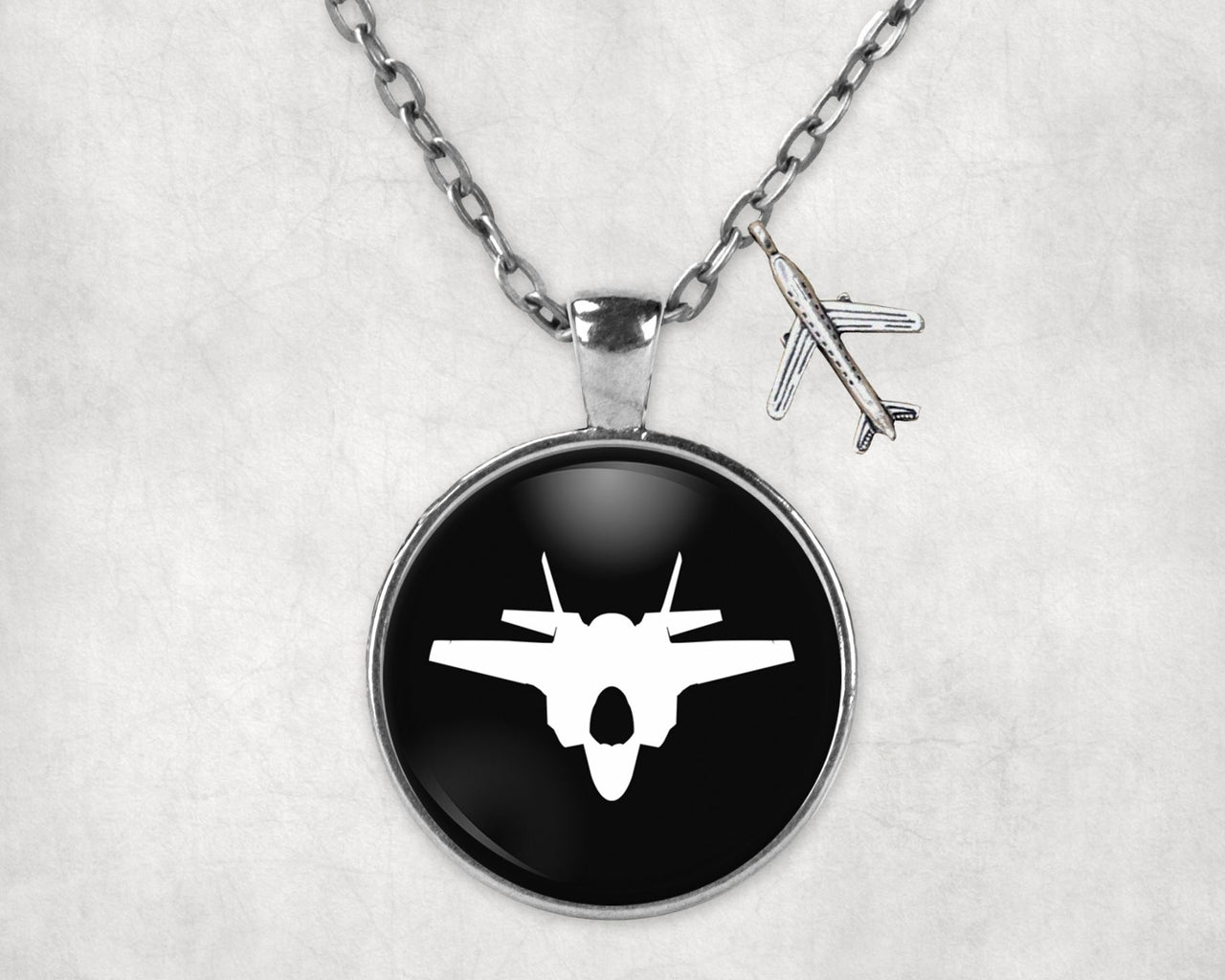 Fighter Jet 35 Silhouette Designed Necklaces