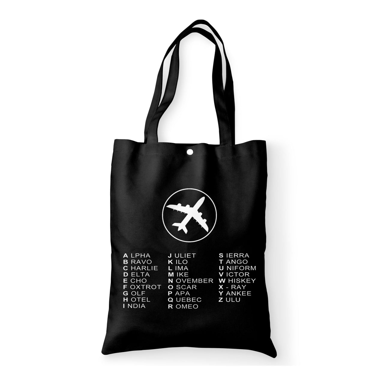 Aviation Alphabet 2 Designed Tote Bags