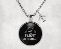 Thumbnail for Trust Me I'm a Flight Attendant Designed Necklaces