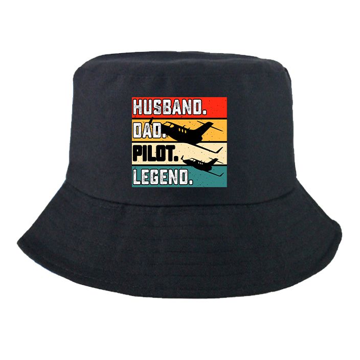 Husband & Dad & Pilot & Legend Designed Summer & Stylish Hats