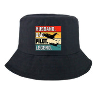 Thumbnail for Husband & Dad & Pilot & Legend Designed Summer & Stylish Hats